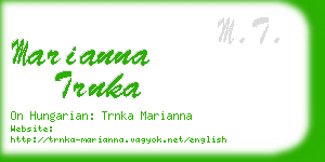 marianna trnka business card